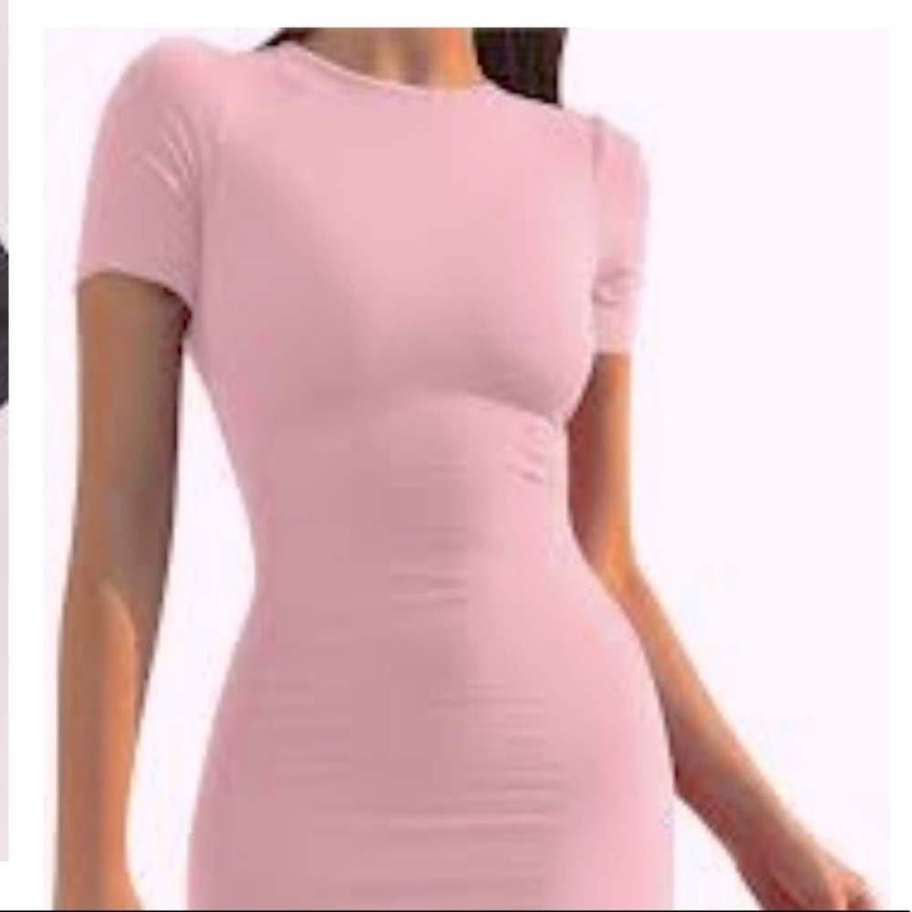 F21 Dusty Pink Midi Dress